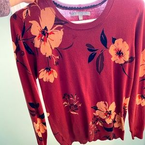 Pretty long sleeved sweater two little water stains